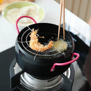 idrop 18 cm Stainless Steel Non-Stick Frying Cooking Pot Tempura Cookingware Kitchen Utensils