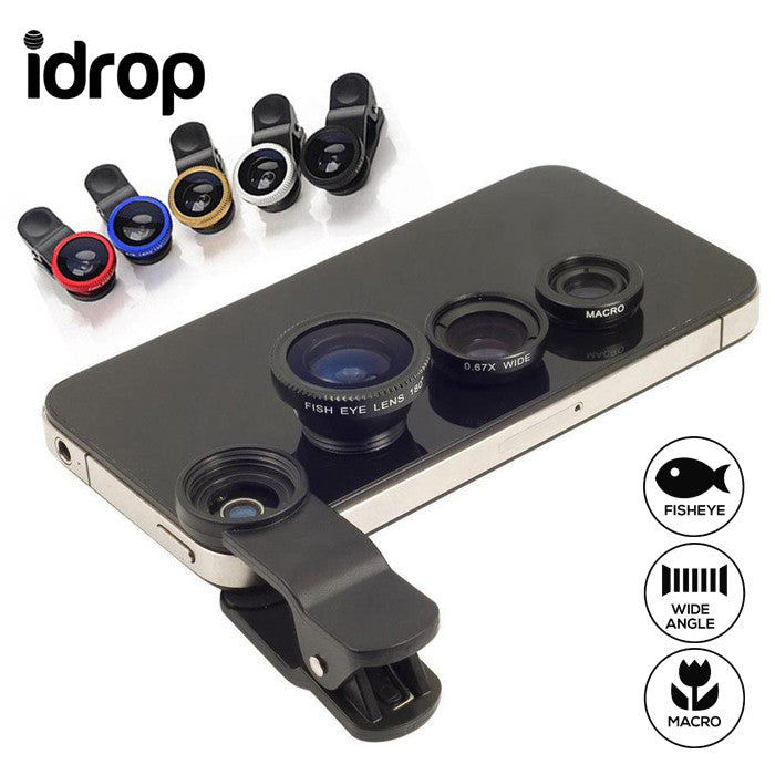 Universal Clip 3in1 Lens Photolens For Camera & Mobile Phone