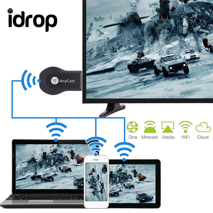 idrop AnyCast M2 Plus WiFi Display Receiver DLNA Airplay Miracast Easy HD 1080P