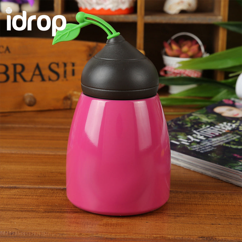 idrop Creative Ginseng Fruit Shape Stainless Steel Vacuum Bottle 300ml [Send by randomly color]