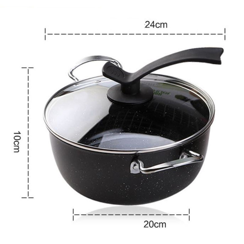 Ovela 4 Piece Stone Quartz Coated Non-Stick Cookware Set