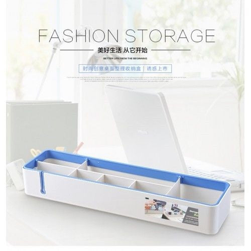 Set of 2 Desk Organiser with Cable Hole