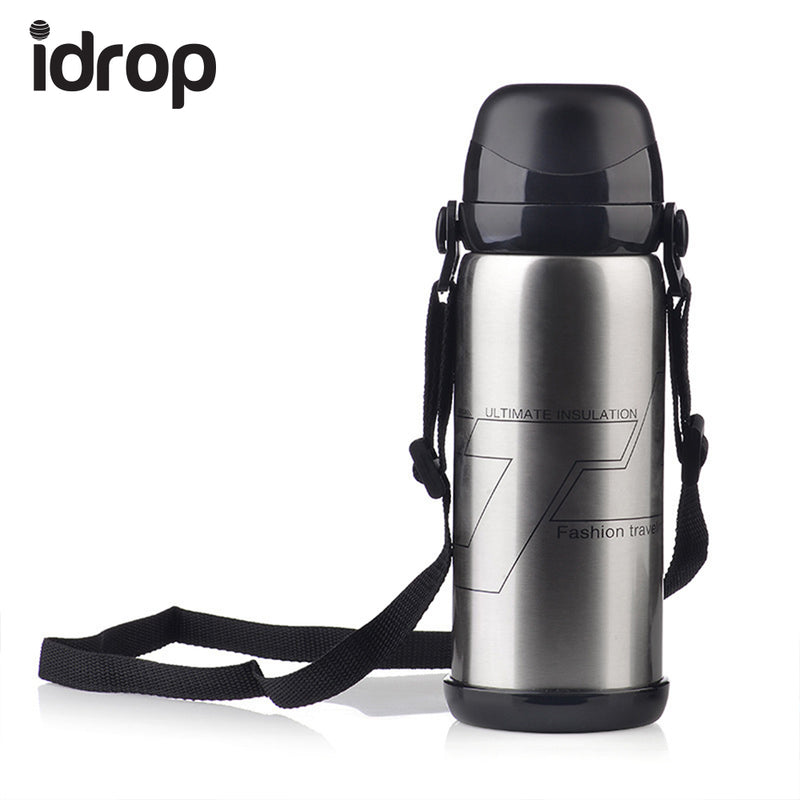 idrop Stainless Steel Travel Outdoor Sport Insulation  Vacuum Bottle [Send by randomly color]
