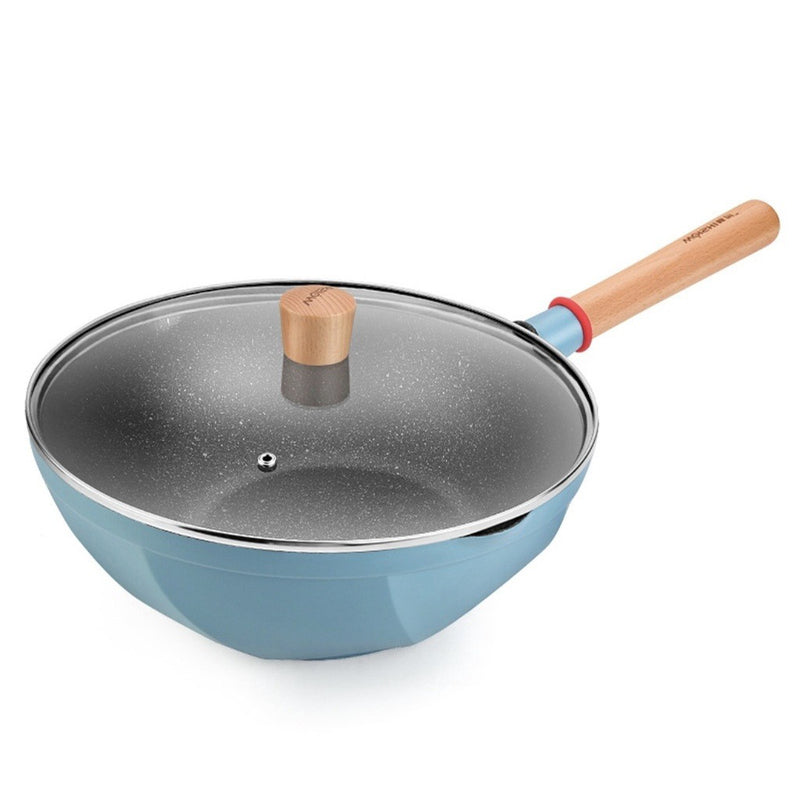 idrop [ 18CM / 24CM / 30CM ] Nonstick Granite Cooking Wok Frypan and Milk Pot / Periuk Kuali Masak Batu Tidak Lekat / 京瓷蓝回飞不粘奶锅单柄不粘炒锅单柄不粘煎锅