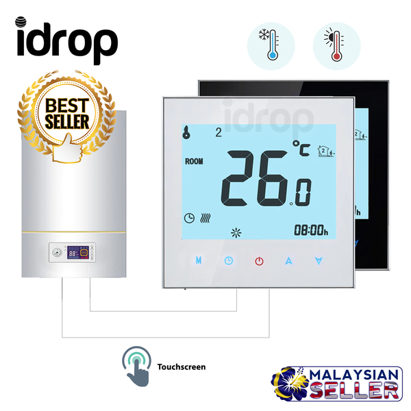 idrop Weekly Programmable Boiler Temperature Controller Heating System (BHT-1000-GC)