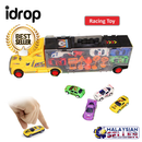 idrop High Quality Colourful 9 In 1 Truck with Cabinet and Cars Transport Toys for Kids Children