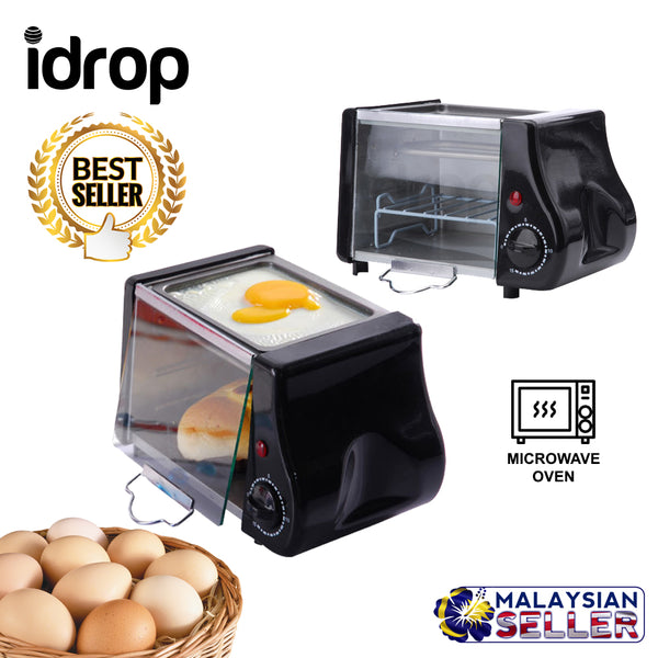 idrop 1.5L Multipurpose Mini Microwave Oven Breakfast Machine Toaster Kitchen Appliances Cookware