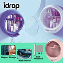 idrop Portable Waterproof Multistorage Cosmetic Storage Compartment with Magnet Door