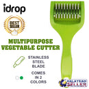 idrop Multipurpose Stainless Steel Roller Vegetable Slicer Cutter