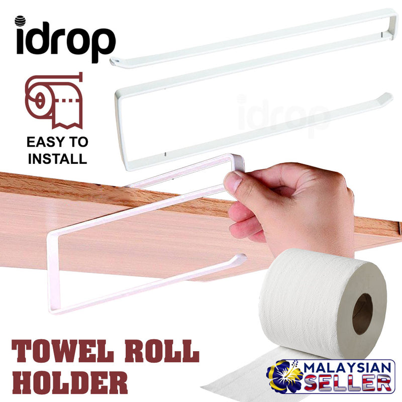 idrop Paper Towel Roll Holder Dispenser Cabinet Cupboard Under Shelf Storage Rack [ ZT-3119 ]