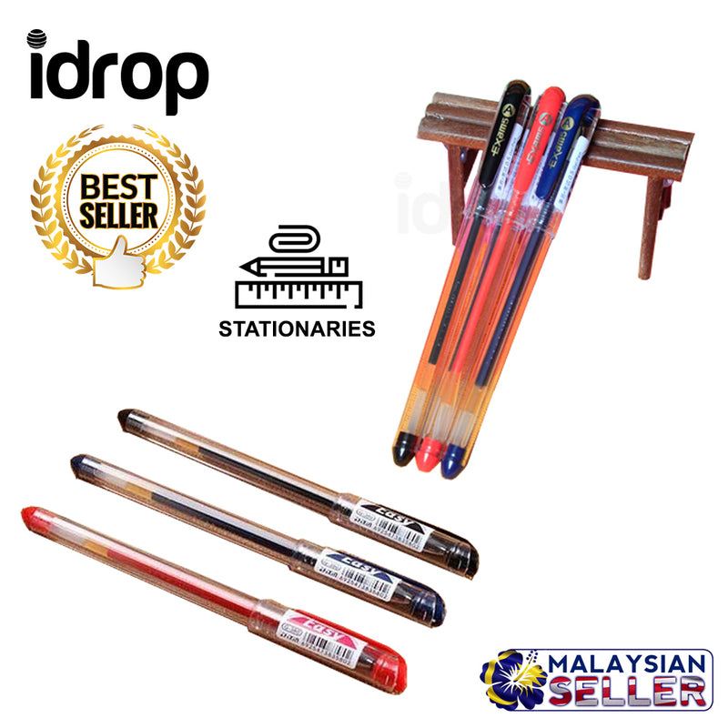 idrop 0.5 mm Quick Drying Gel Red Black Blue Pen Stationary Set For Office Student