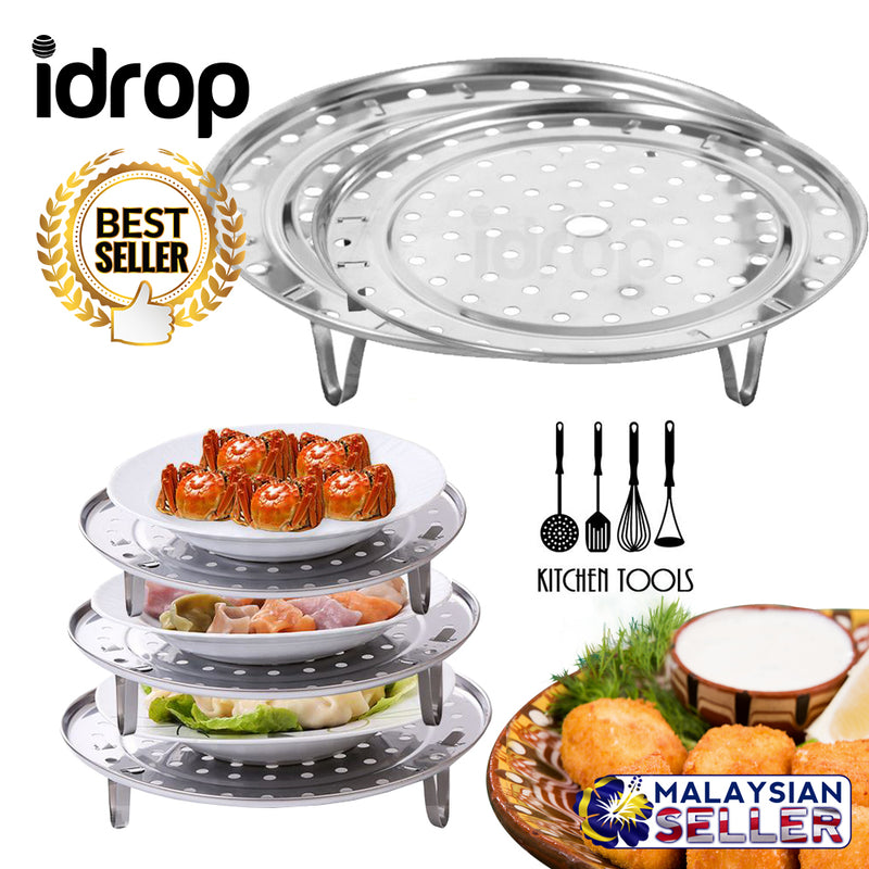 idrop Set of 4 Layer 20 cm 22 cm 24 cm 26 cm Steamer Steaming Rack Kitchen Tool Cookingware