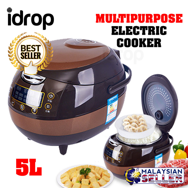 idrop XIAOBAWANG - 5L Carbon Inner Multipurpose Smart Electric Rice Cooker