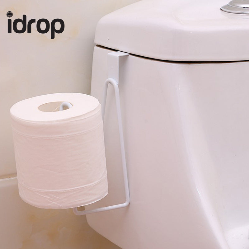idrop Set of 2 Creative Paper Towel Stainless Steel Rack Kitchen Storage Door Rack  Bathroom Toilet Paper Rack