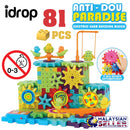 idrop ANTI-DOU PARADISE - Motorized Spinning Gears Electric Brick Building Blocks Battery Operated [ 598