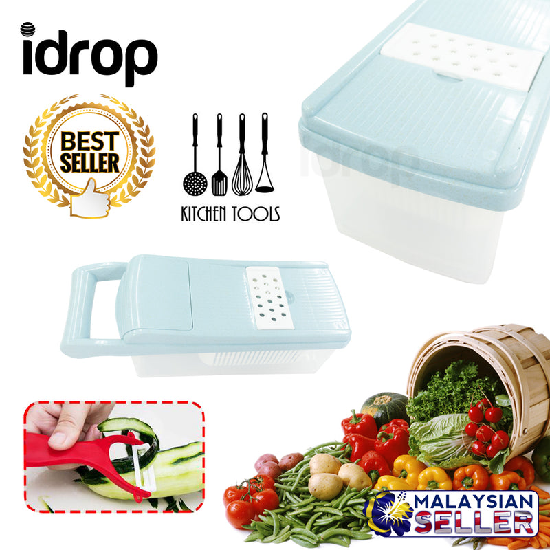 idrop Multipurpose Vegetable Veggies Fruit Grater Cutter Slicer With Accessories Kitchenware