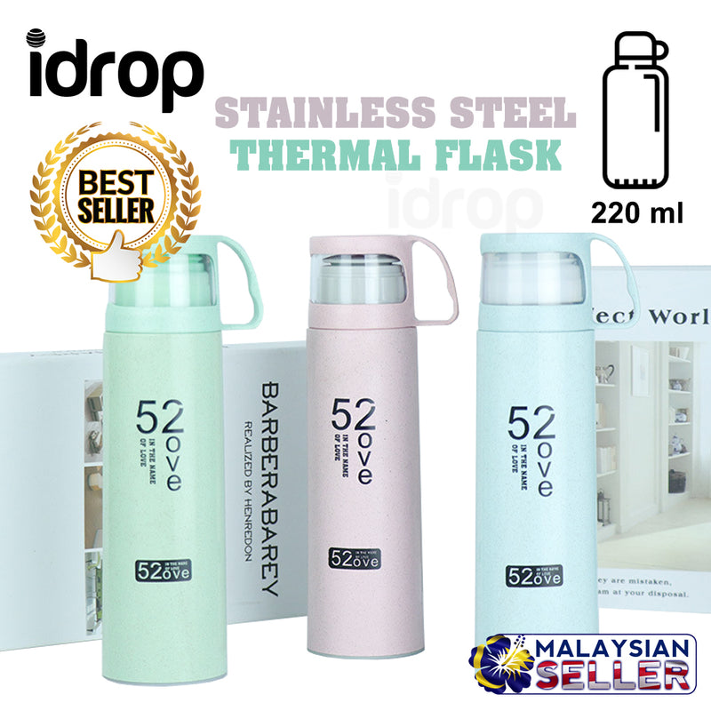 idrop 220 ml Stylish Stainless Steel Vacuum Thermal Flask With Cup