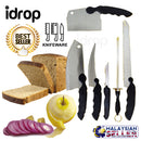 idrop 1 Set 6 Pcs Stainless Steel Knife Set with Knife Sharpener
