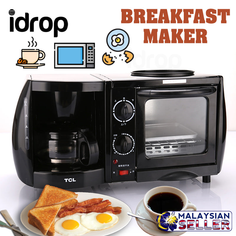 idrop TCL - 3 in 1 Multipurpose Electric Breakfast Machine Maker [ TKX-J05051A ]