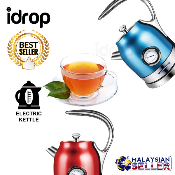 idrop SONIFER 1.8L Electric Kettle Metallic Premium Series With Temperature Meter