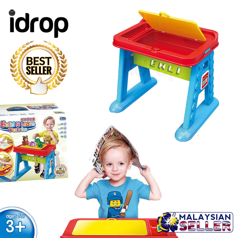 idrop Small Table Colorful Creative Building Block Toy Set With Case For Kids Children