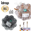 idrop Large Round Glass Ashtray For Smoker Smoking Home Accessories