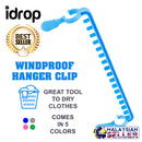 idrop Windproof Clothing Rack Hanger Lock Clip Drying Tool