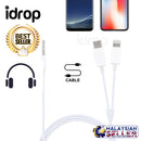 idrop Standard 1.0 m Type-C & Lightning to 3.5 mm AUX Audio Cable Headphone Adapter