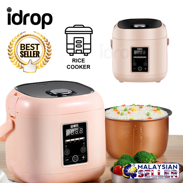 idrop 1.5L Non-Stick Multipurpose Square Shape Electric Rice Cooker