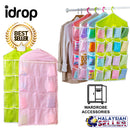 idrop 16 Mini Compartment Fabric Wardrobe Storage Organizer Hanging Bag