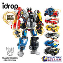 idrop Transformers Decepticon Robot Assembly Vehicle Car Toy Set For Kids Children