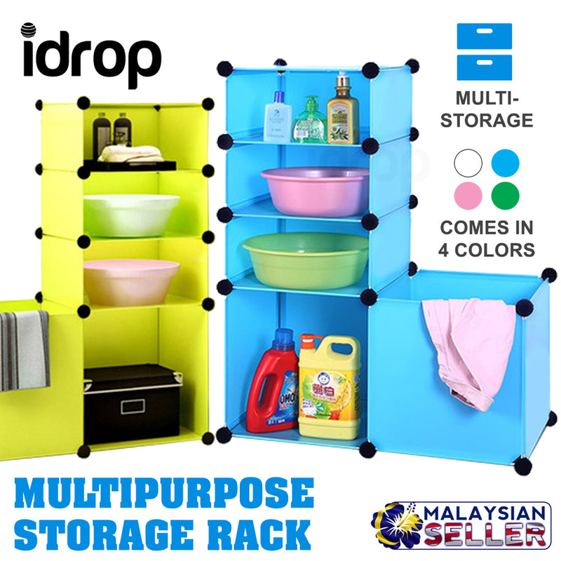 idrop JUNRUI - 5 Compartments Multilayer Home Storage Box Rack Shelf Organizer