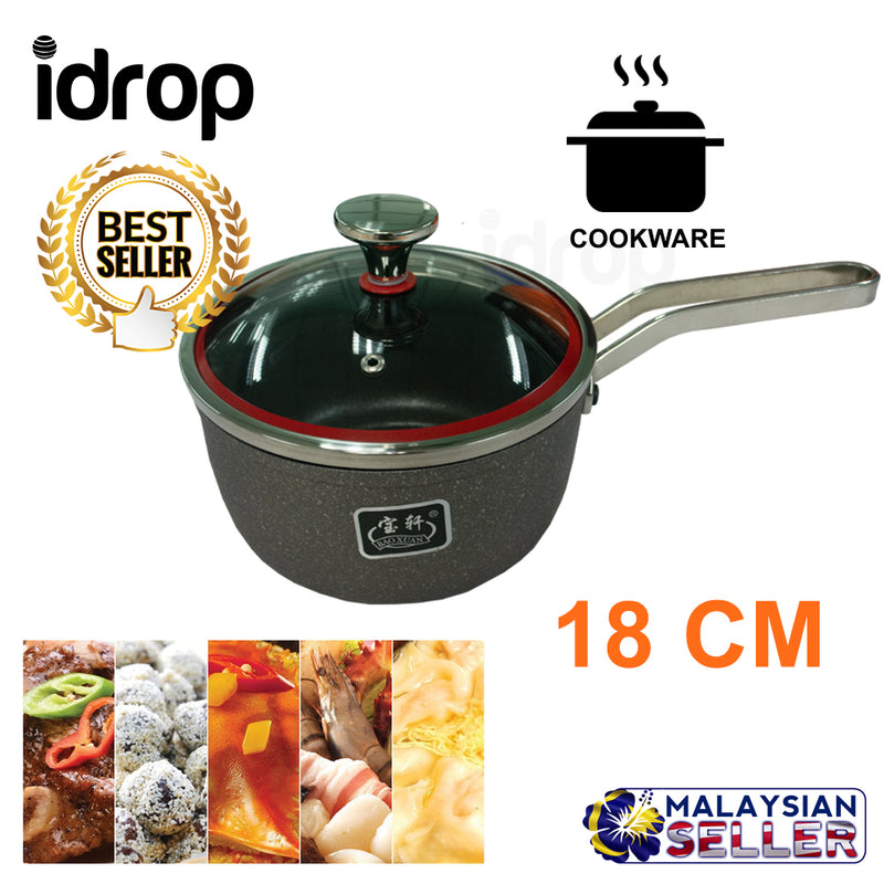 idrop 18 cm Stainless Steel Bao Xuan Multipurpose Cooking Pot Kitchen Cookingware