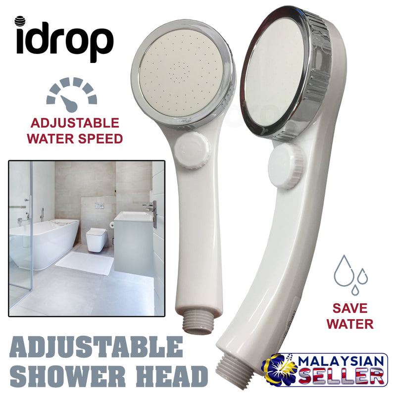 idrop Handheld Adjustable Water Speed Shower Head Sprayer Bathroom Accessories