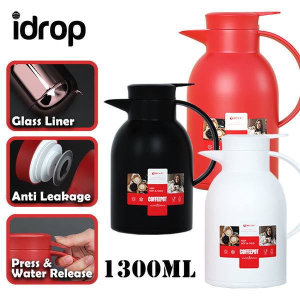 idrop 1300ml Household Thermal Insulated Glass Liner Coffee / Tea Jug