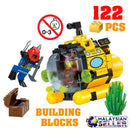 idrop ENLIGHTEN - 122 Pcs Submarine Pirate Treasure Hunt Building Block Brick Compatible with Lego