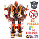 idrop 110 Pcs 3D Educational Puzzle Paper Craft Foam EVA Transformers Bumblebee Toy Set [ 566-C ]