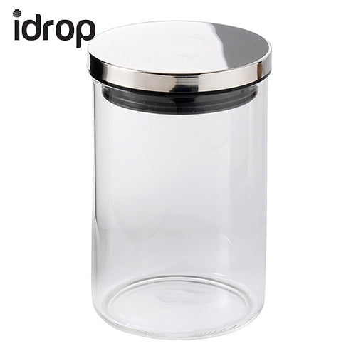 idrop Jia Mei Hua Fashion Glass Storage Candy Chocolate Snack Jar (1200ml)