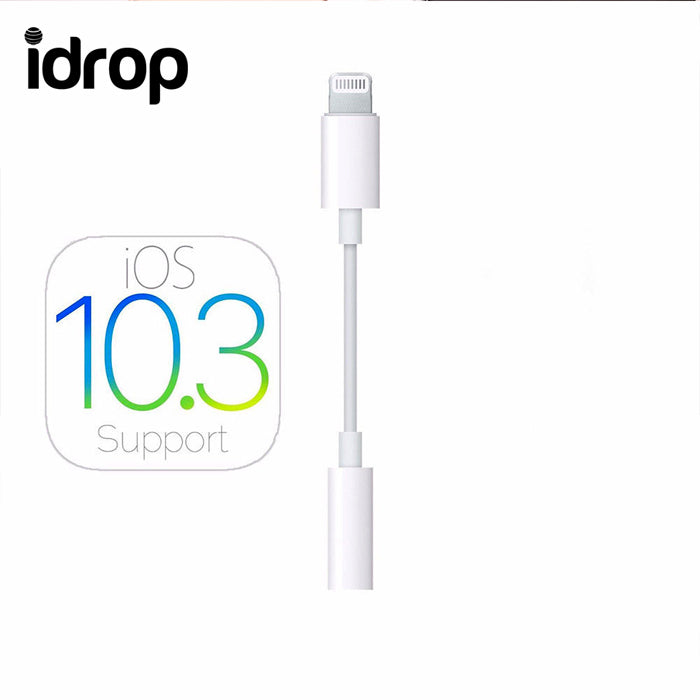 idrop Lightning To 3.5mm Audio Jack Headphone Adapter Connector Cable for iPhone
