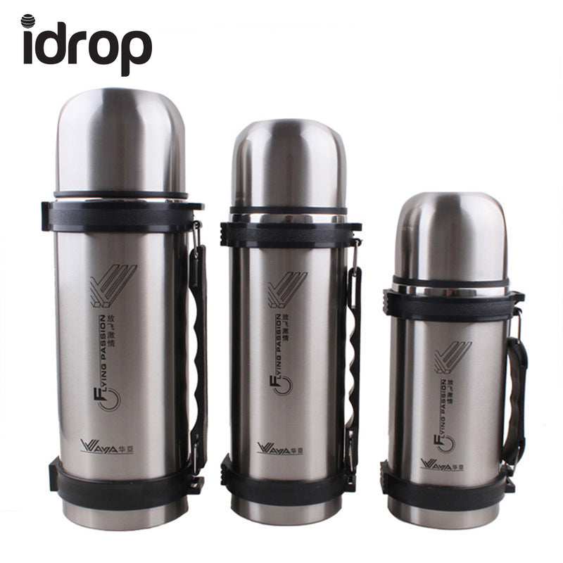 idrop Stainless Steel Double-wall Heat & Cold Preservation Vacuum Travel Bottle
