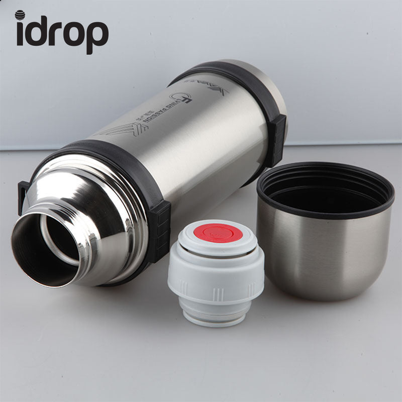 idrop Stainless Steel Double-wall Heat & Cold Preservation Vacuum Travel Bottle