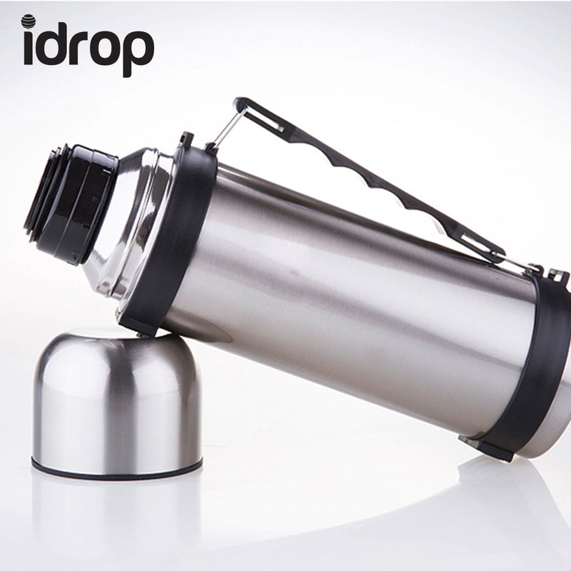 idrop Stainless Steel Double-wall Heat & Cold Preservation Vacuum Travel Bottle