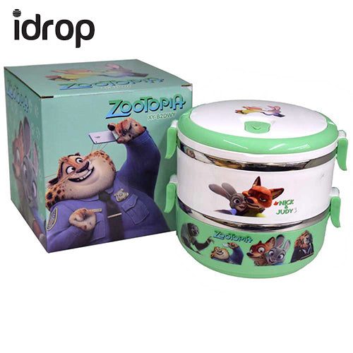 idrop 2 Layer Creative Design Cartoon Theme Style Lunch Box [Send by randomly design]