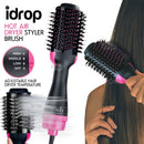 idrop 2 IN 1 Hot Air Hair Dryer & Hair Styler Straightener Curler Brush
