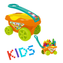 idrop High Quality Colorful Vegetable And Fruit Farm Building Blocks Home Preschool Set Toys for Kids Children