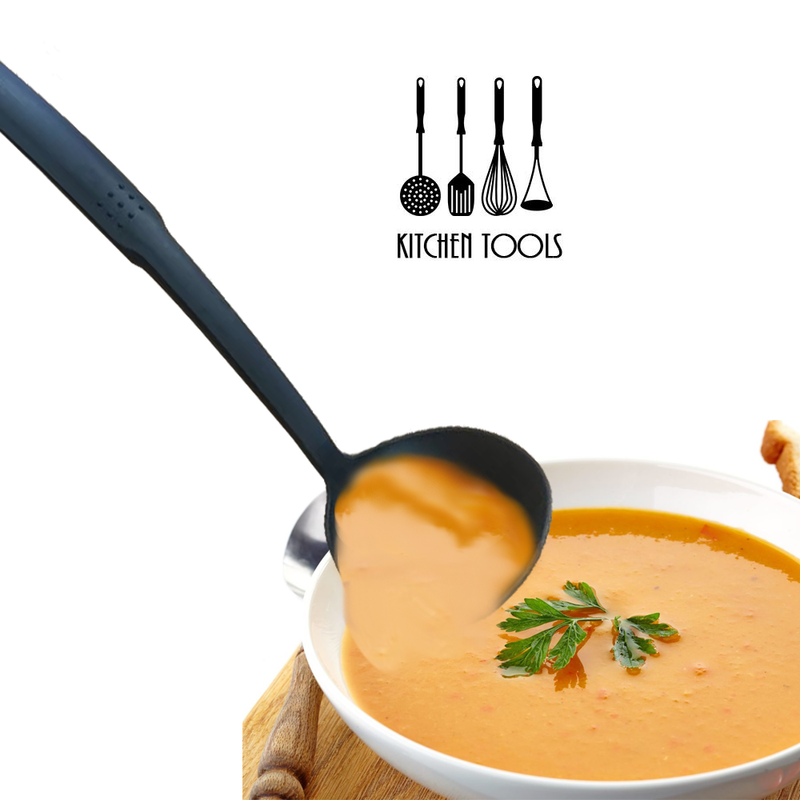 idrop High Quality Kitchenware 11 inch Big Ladle Soup For Kitchen Utensils