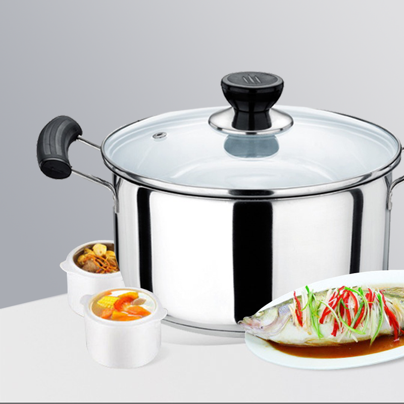 idrop High Quality Kitchenware Multipurpose Stainless Steel Steam Pot 20 cm [BUY 1 FREE 1]