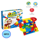 idrop High Quality Colorful Marble Run Building Blocks Construction Puzzle Race Track Set Toys for Kids Children