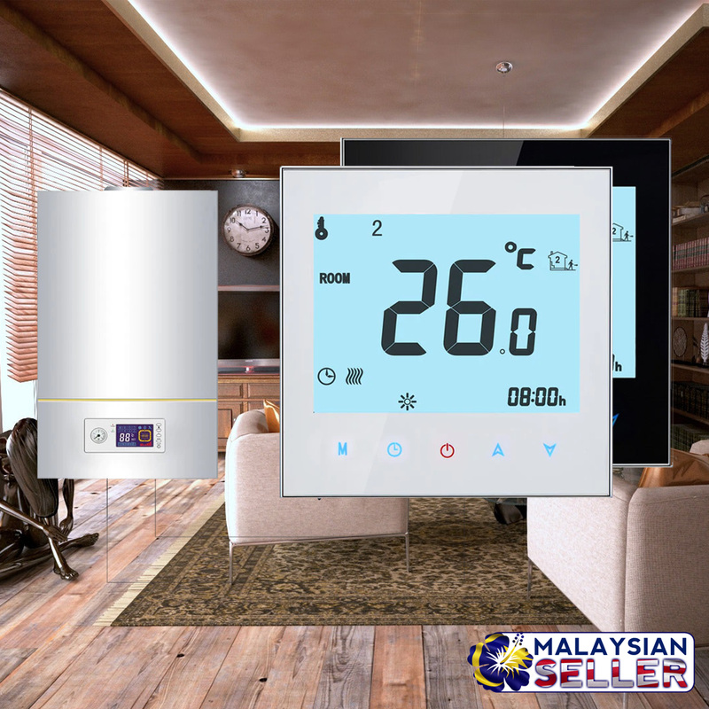 idrop Weekly Programmable Boiler Temperature Controller Heating System (BHT-1000-GC)