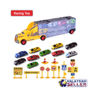 idrop High Quality Colourful 9 In 1 Truck with Cabinet and Cars Transport Toys for Kids Children